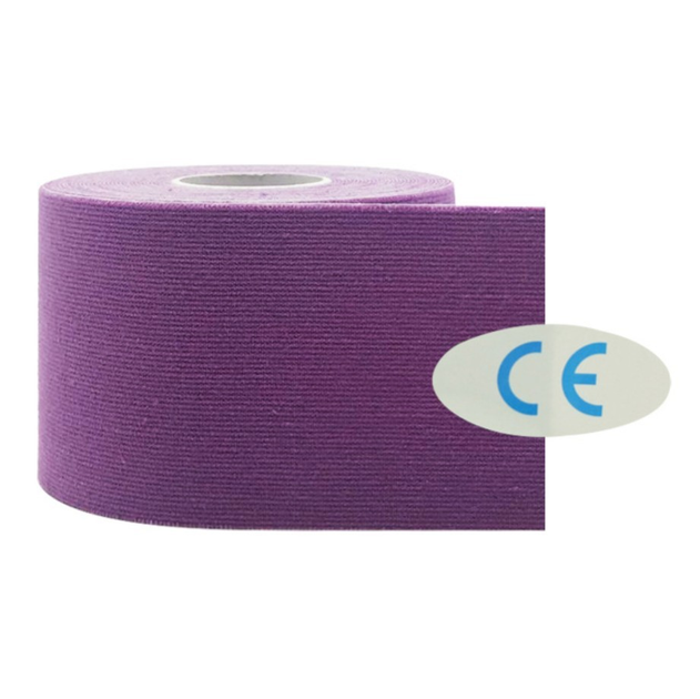 Кінезіо тейп Kinesiology tape 5 см х 5 м фіолетовий - зображення 2