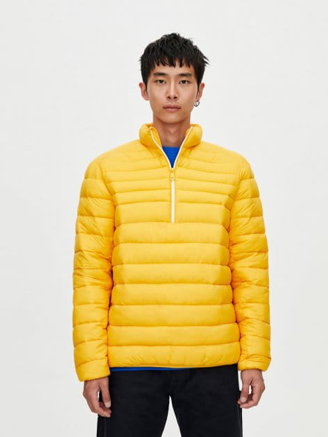 Pull and bear 2024 yellow puffer jacket