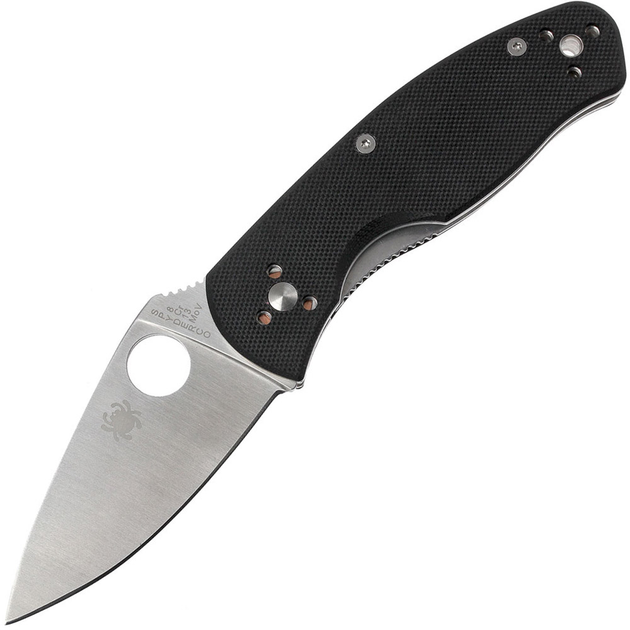 Нож складной Spyderco Ambitious (длина: 148мм, лезвие: 57мм), черный - зображення 1