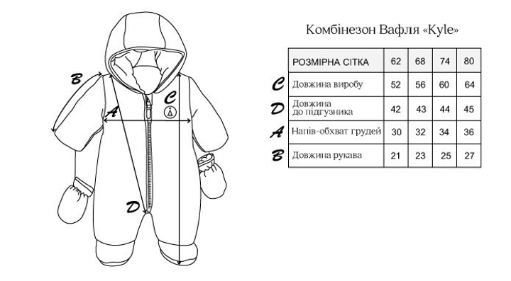 Выкройка теплого демисезонного комбинезона для малыша