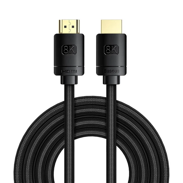 Кабель BASEUS High Definition Series HDMI 8k to HDMI 8k Adapter Cable |3m, 8K, HDMI2.1| (CAKGQ-L01) black - изображение 9