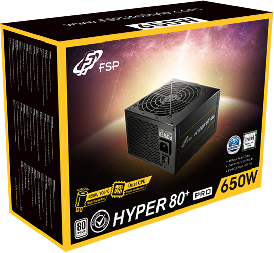 Блок живлення FSP HYPER 80+ PRO 650W (H3-650) - Фото 6 Блок живлення FSP HYPER 80+ PRO 650W (H3-650) - зображення 6