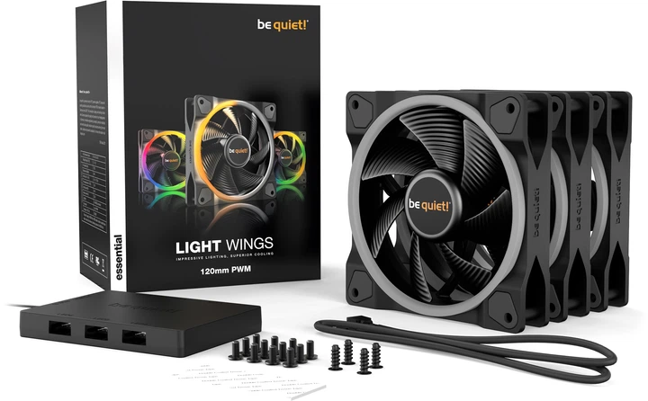 Кулер be quiet! Light Wings 120 мм PWM Triple Pack (4260052188804) - зображення 5