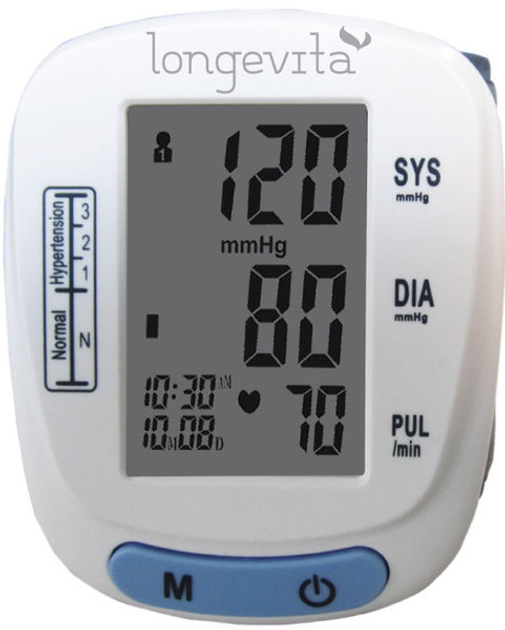 Автоматичний тонометр Longevita BP-201M (на зап'ястя) (BP-201M) - зображення 2