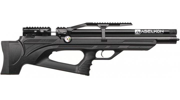 1003770 Пневматична Редукторна гвинтівка PCP Aselkon MX10-S Black - зображення 1
