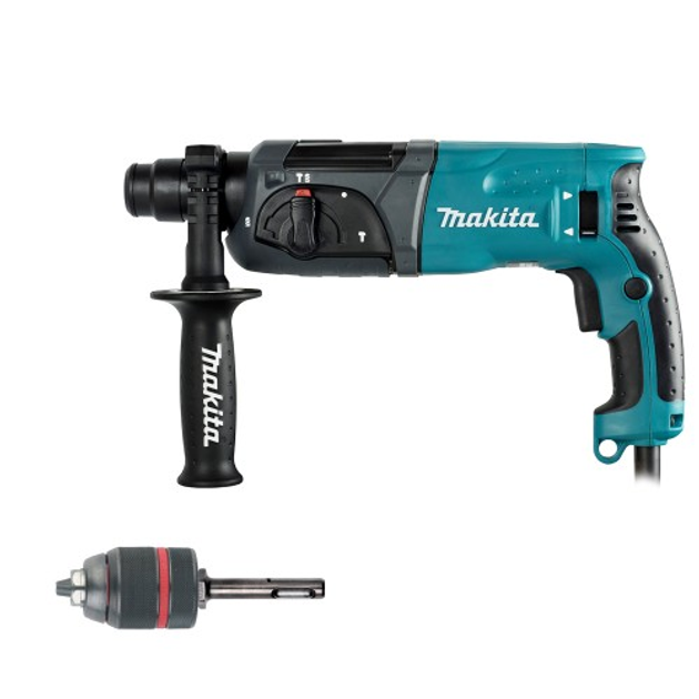 Перфоратор Makita HR 2470 + быстрозажимной сверлильный патрон (HR2470X ...