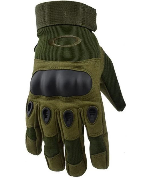 Перчатки тактические военные Oakley OY-002 L полнопалые оливковые - изображение 1