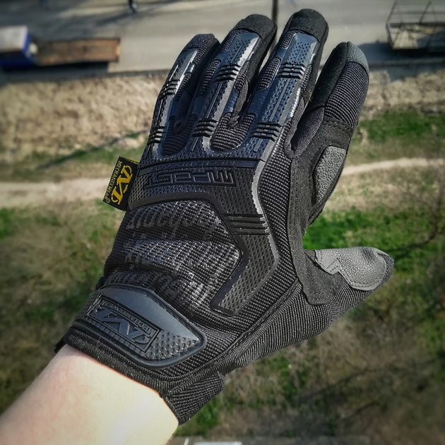 Перчатки тактические Mechanix M72-002 полнопалые черные - изображение 2