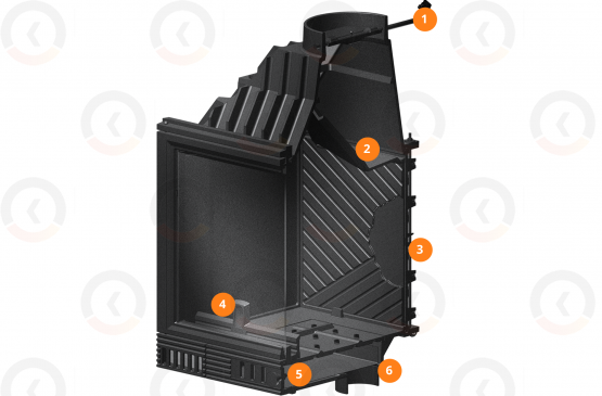 Камінна топка KAWMET W3 (16.7 kW) - Фото 5 Камінна топка KAWMET W3 (16.7 kW) - изображение 5
