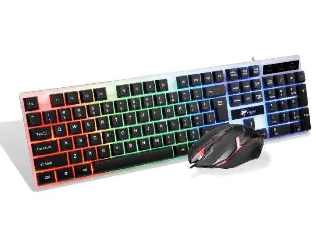 Проводная клавиатура c RGB подсветкой и мышкой UKC 5559 (5559-3) - изображение 2