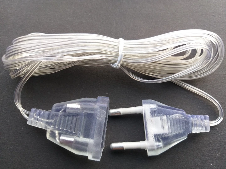 Гирлянда штора 200 микро LED 3*2 м 10 линий USB 8м.ф. Пульт. Белый теплый + подарок, удлинитель 3м. - изображение 5