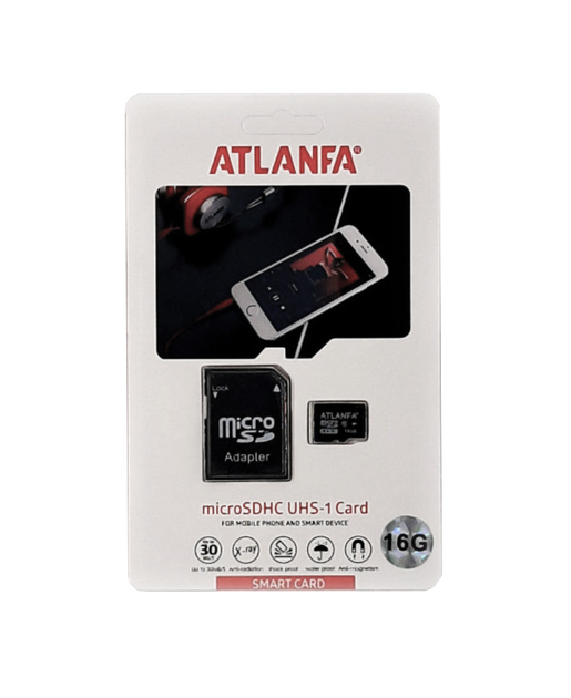 Карта памяти microSD Atlanfa 16Гб с адаптером - изображение 1