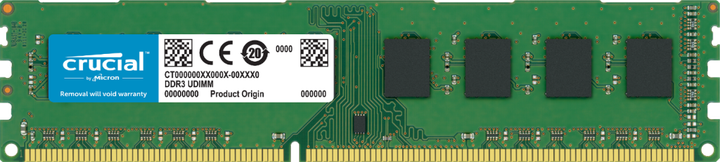 Пам'ять Crucial 4 GB DDR3L 1600 MHz - (CT51264BD160B) - Фото 1 Пам'ять Crucial 4 GB DDR3L 1600 MHz - (CT51264BD160B) - изображение 1