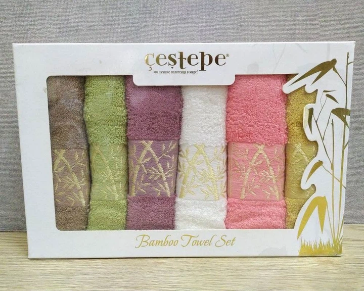 Набір кухонних турецьких рушників з 6 штук Cestepe Vip Cotton Towel ...