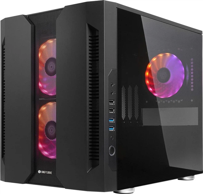 Obudowa Chieftec Chieftronic M2 mATX A-RGB fan Black (GM-02B-OP) - Zdjęcie 2 Obudowa Chieftec Chieftronic M2 mATX A-RGB fan Black (GM-02B-OP) - obraz 2