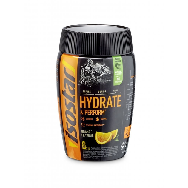Изотонический напиток Isostar Hydrate&Perfome со вкусом апельсина 400г ...