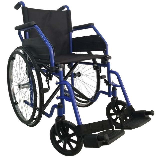 Стандартная инвалидная коляска (синий) OSD-ST-** 40 - изображение 1