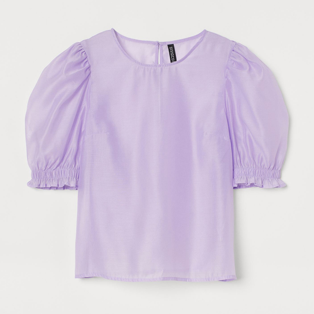 Блузка женская H&M 9281892abr 38 Лавандовая (PS2030000187973 ...