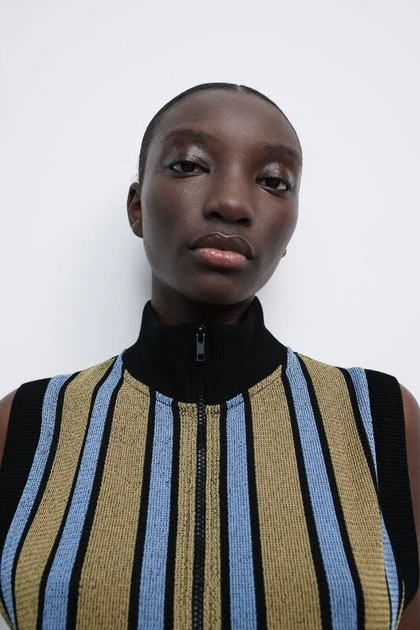 Топ з блискавкою Zara 1930/023 - L – Брендовий одяг | ROZETKA