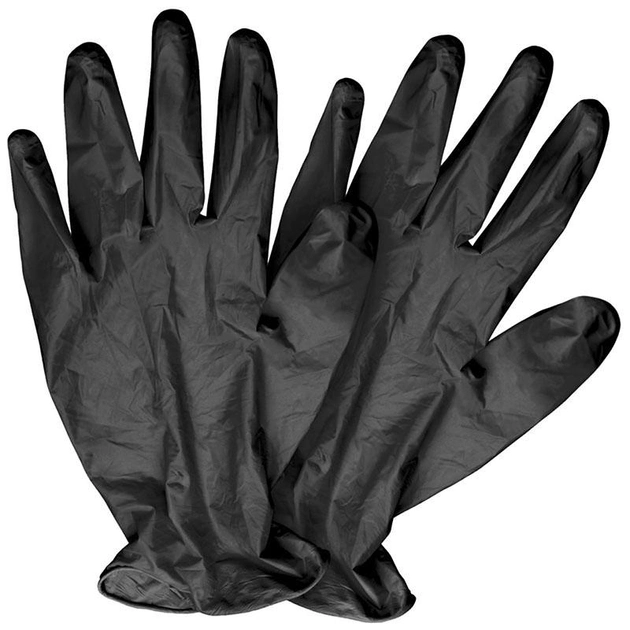 Перчатки Виниловые Неопудренные MEDIOK Черные M (1 шт) - изображение 1