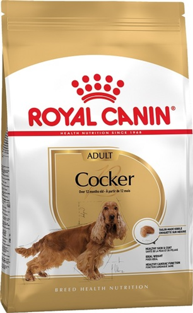 Сухой корм Royal Canin для кокер спаниелей старше 12 месяцев Breed Cocker adult 3 кг BGL-RC-317 