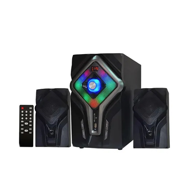 Акустична система колонки із сабвуфером Ailiang AL-628 акустика 2.1 з Bluetooth/FM Чорна (par_DC 628) - зображення 1