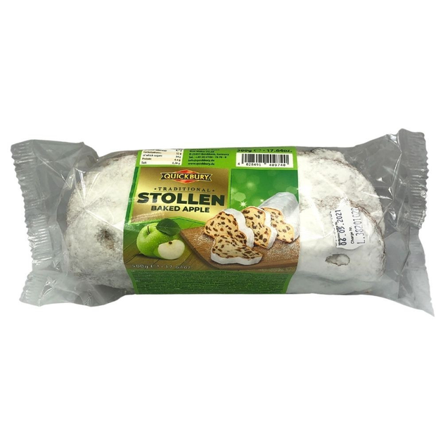 Штоллен с печеным яблоком Quickbury Stollen Baked Apple 500 г – ROZETKA ...