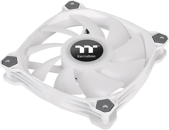 Wentylator chłodnicy Thermaltake Pure Duo 12 ARGB Sync Radiator Fan (2-Fan Pack) White (CL-F097-PL12SW-A) - obraz 4