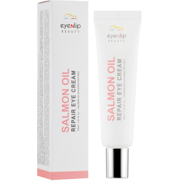 Омолоджуючий крем для очей з лососем Eyenlip Salmon Oil Repair Eye Cream Tube 30 мл 8809555250296 - Фото 1 Омолоджуючий крем для очей з лососем Eyenlip Salmon Oil Repair Eye Cream Tube 30 мл 8809555250296 - зображення 1