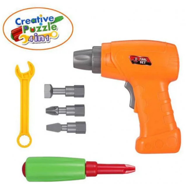 Мозаика конструктор с шуруповертом Creative Puzzle 193 детали TLH-28 - изображение 6