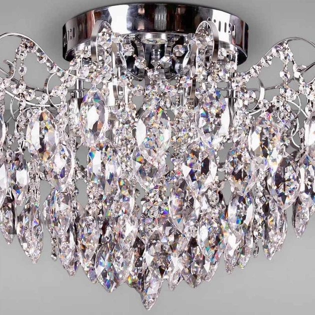 Люстра хрустальная потолочная Light House SR-17038/6+6 CR D640*H450 E27+LED хром - изображение 2