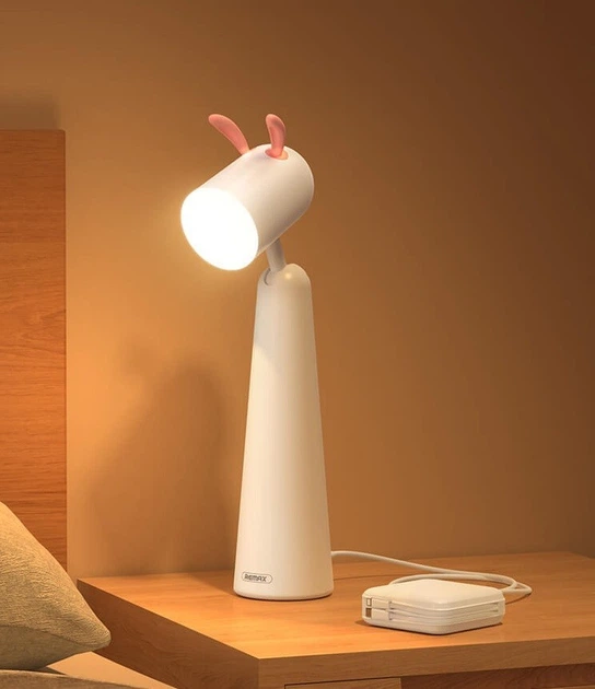 Настільная лампа Remax Light Partner Cute Rabbit |1200mAh, 3-4h, 2Mode| - зображення 3