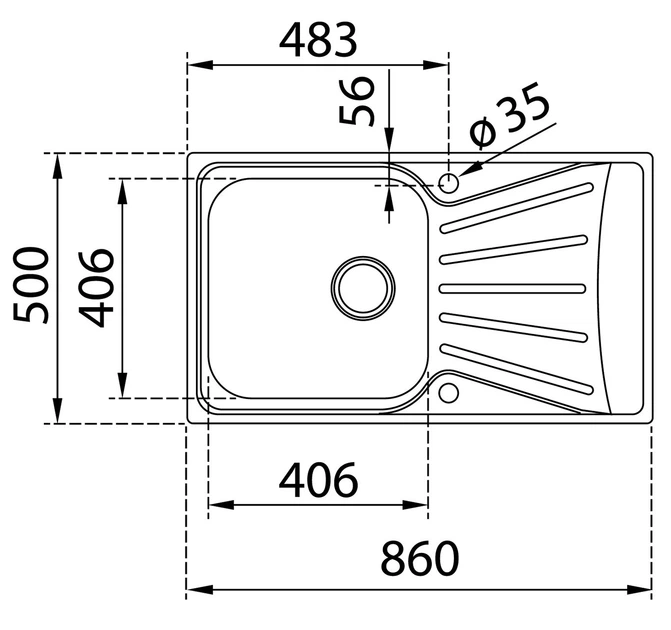Кухонна мийка Тека STARBRIGHT 50 1B 1D MAX мікротекстура (115120032) - изображение 5