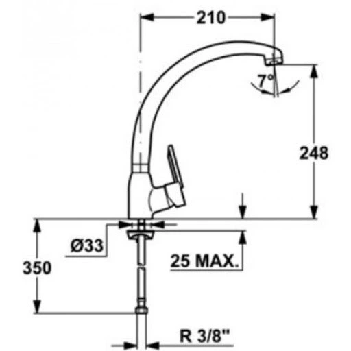 Змішувач для кухні Teka MN (MF-2 Forum H) хром (8191462) - зображення 2