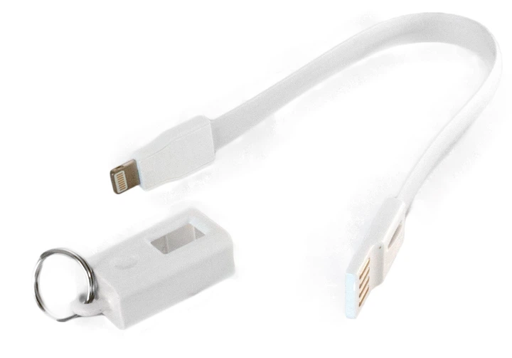 Кабель ExtraDigital Lightning to USB брелок 0.18 м Белый (KBU1789) - Фото 2 Кабель ExtraDigital Lightning to USB брелок 0.18 м Белый (KBU1789) - изображение 2