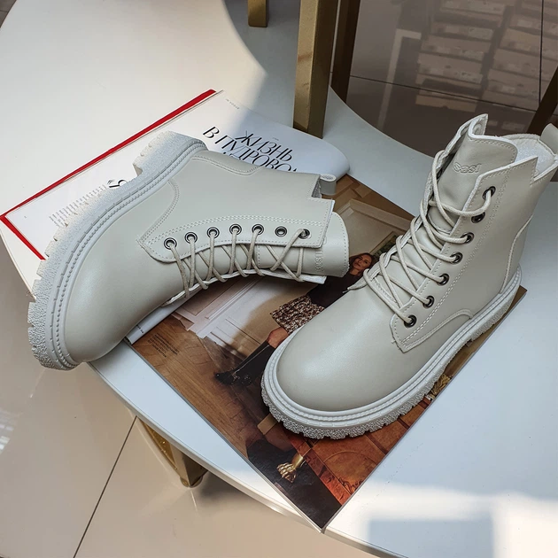 Ботинки удобные женские молочные весенние осенние Fashion 39, A59м - Фото 9 Ботинки удобные женские молочные весенние осенние Fashion 39, A59м - изображение 9
