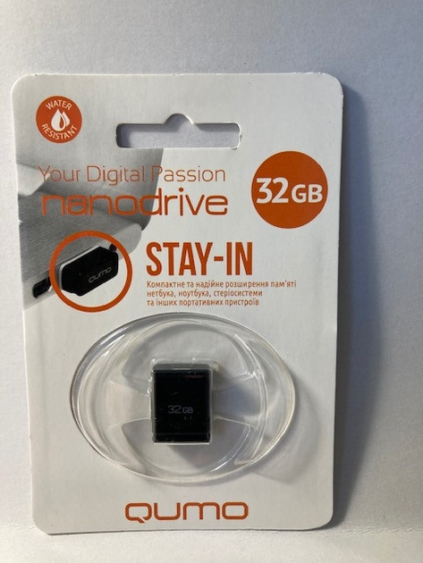 USB флешка QUMO 32Gb Nano Black - изображение 1