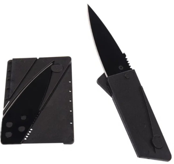 Складной нож карта в бумажник - CardSharp Карточка выживания (582899067) Черный - изображение 1