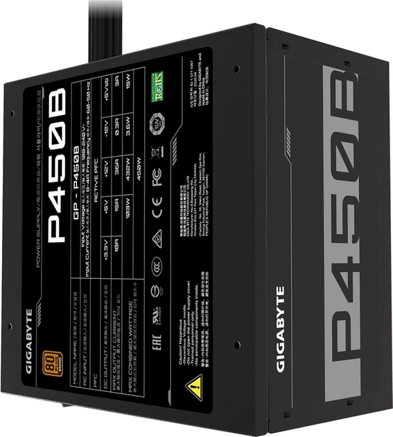 Блок живлення Gigabyte 450W 80+ Bronze (GP-P450B) - зображення 4