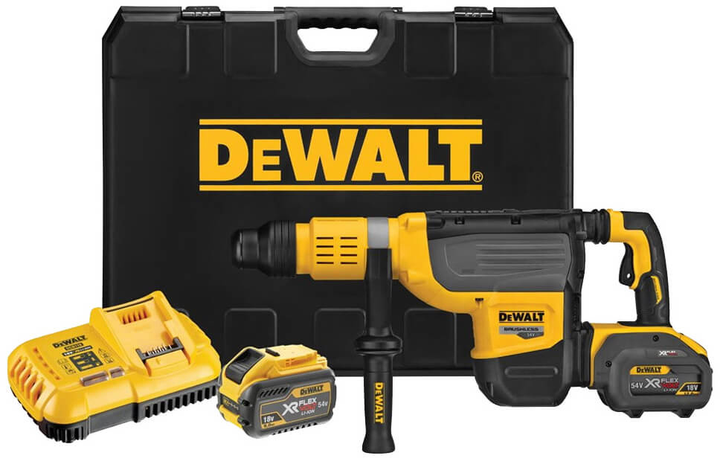 Аккумуляторный перфоратор DeWalt SDS-Max 54 В XR FlexVolt DCH775X2 - изображение 5