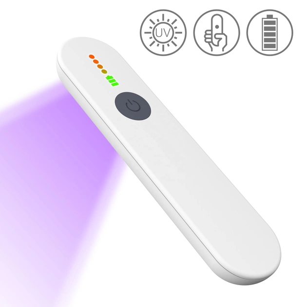Портативний ультрафіолетовий стерилізатор UVC LED санитайзер UV-523 - бактерицидний антисептик - кишеньковий дезінфектор для поверхонь з довжиною хвилі 254 нм (UV-523) - зображення 2