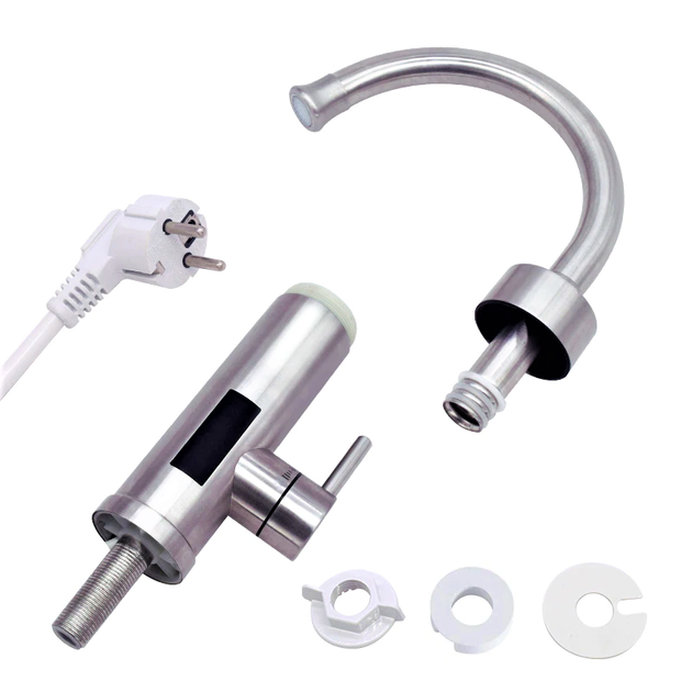 Проточный водонагреватель бойлер кран с экраном Instant Electric Heating Water Faucet RX-011 (нижнее подключение) - изображение 8