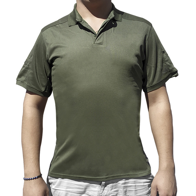 Тактична футболка чоловіча Lesko A817 Green XL формена з коротким рукавом (K/OPT2_4855-15836) - зображення 1