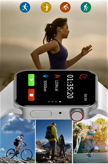 Смарт годинник Розумний годинник Smart Talk 7 Plus Прийом дзвінка Ремінець у подарунок Тонометр Лічильник калорій Погода Silver + Grey - зображення 3