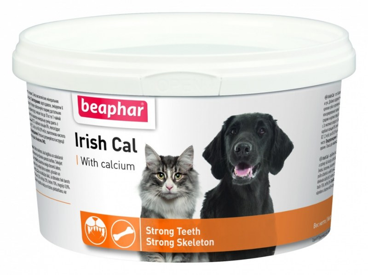 Витамины с кальцием для собак и кошек, порошок Irish Cal 250 г Beaphar ...