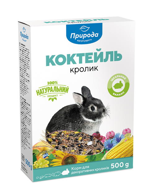 Коктейль Кролик корм для декоративных кроликов 500 г Природа BGL-PR-329 ...