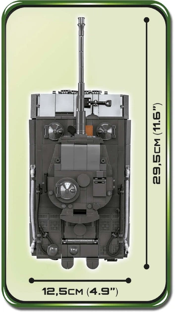 Klocki konstrukcyjne Cobi II Wojna Światowa Czołg Tiger IV 800 elementów (COBI-2538) - obraz 9