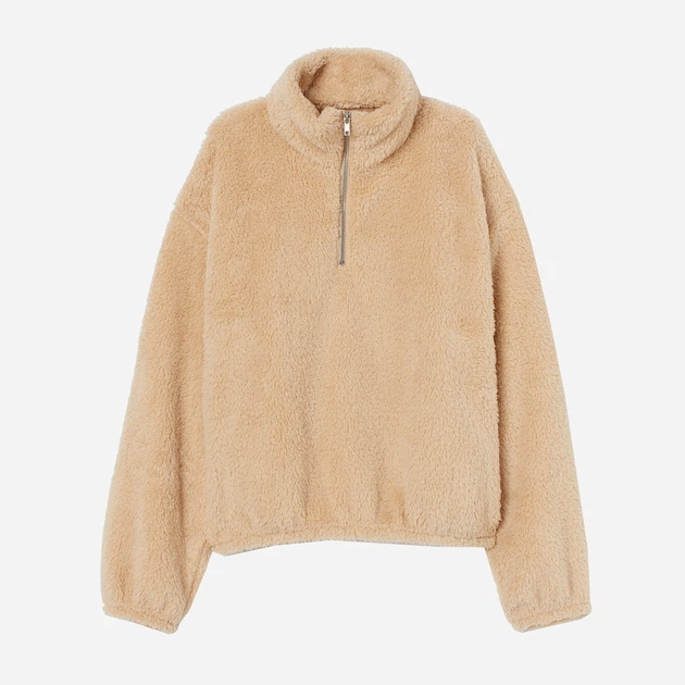 Толстовка на молнии женская H&M 060820613 XL Темно-бежевая (6666000164971) - изображение 4