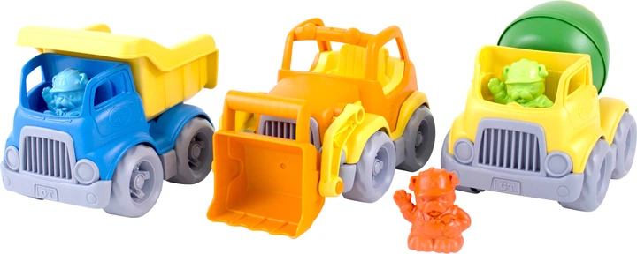 Ігровий набір Green Toys будівельних вантажівок 3 шт CST3-1209 (816409012090) - зображення 2