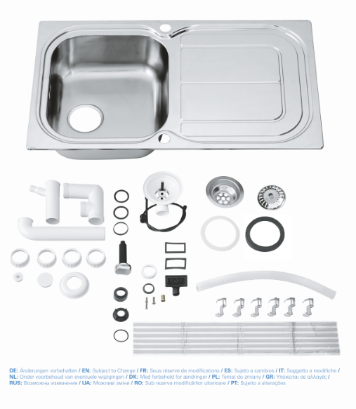 Мийка кухонна GROHE - K300 45 86/50 31563SD0 НЕРЖ.СТАЛЬ - зображення 3